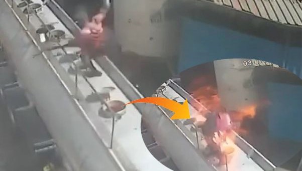 Sigara ile tanker kapağı açtı