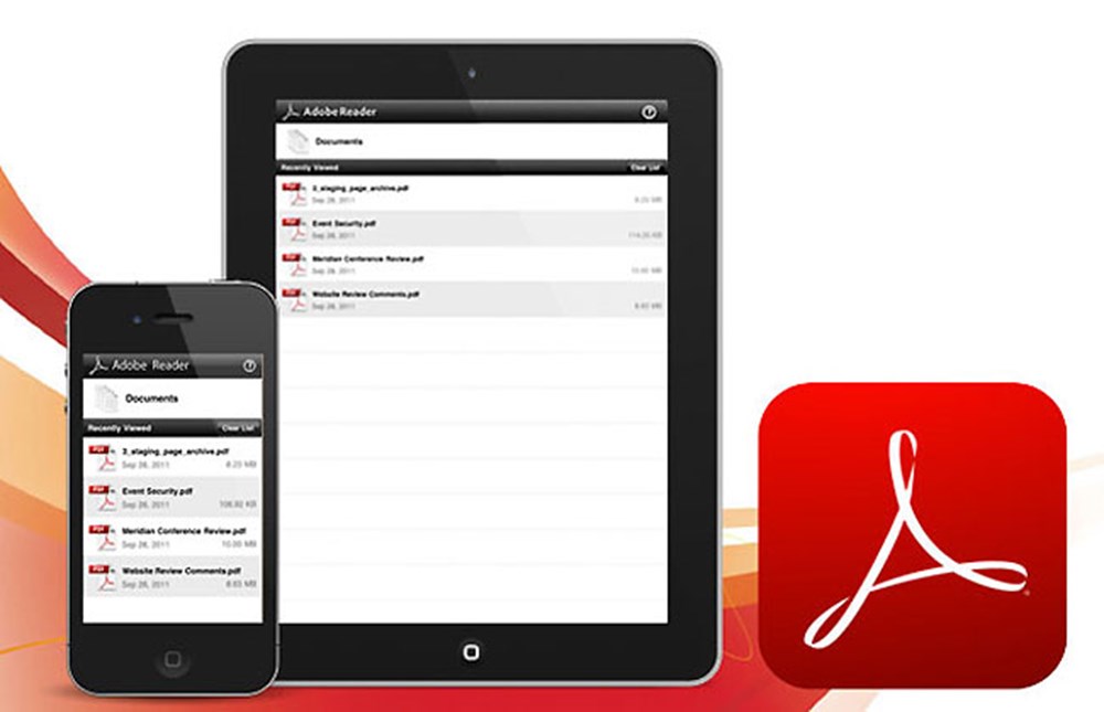 Pdf ios. Adobe Reader IOS.