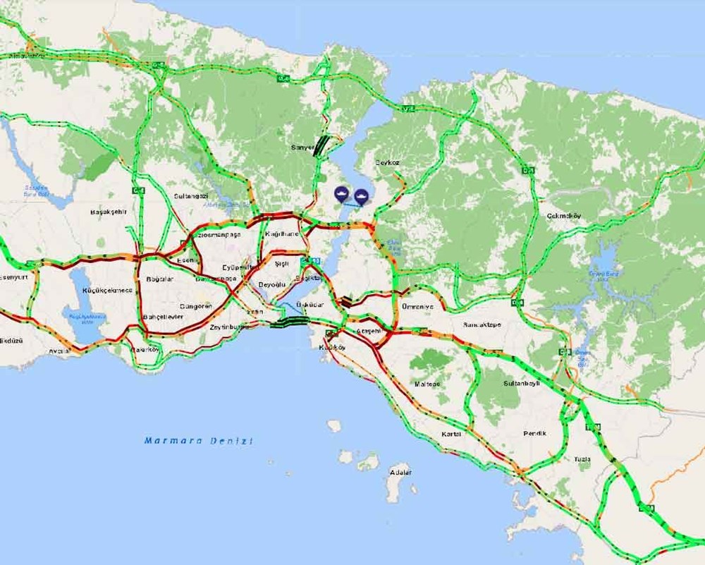 Hafta sonu kısıtlaması öncesi İstanbul trafiği kilit - 3