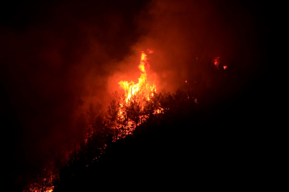 Marmaris'te orman yangını: Alevlerle mücadelede 2. gün - 20