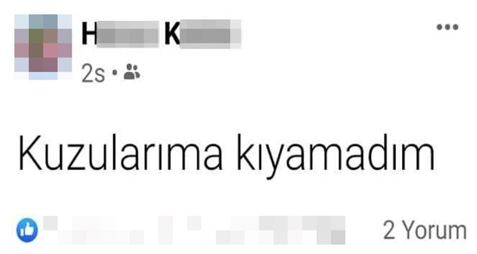 Eşini boğarak öldürdü: 'Kuzularıma kıyamadım' diye paylaşım yaptı - 1