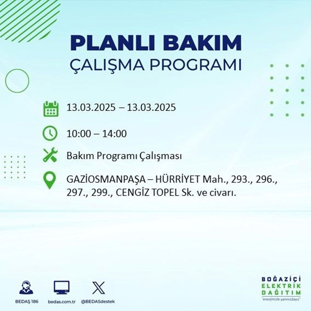 İstanbul'da Elektrikler Ne Zaman Gelecek? 19 İlçede Kesinti Alarmı (13 Mart Kesinti Haritası) 100 9sYKfgxGtE ImPCXtmCb3w