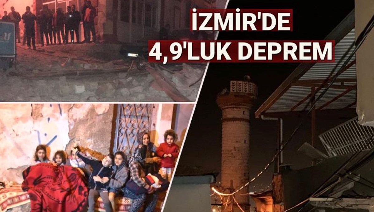 İzmir'de 4,9 büyüklüğünde deprem: 1 can kaybı