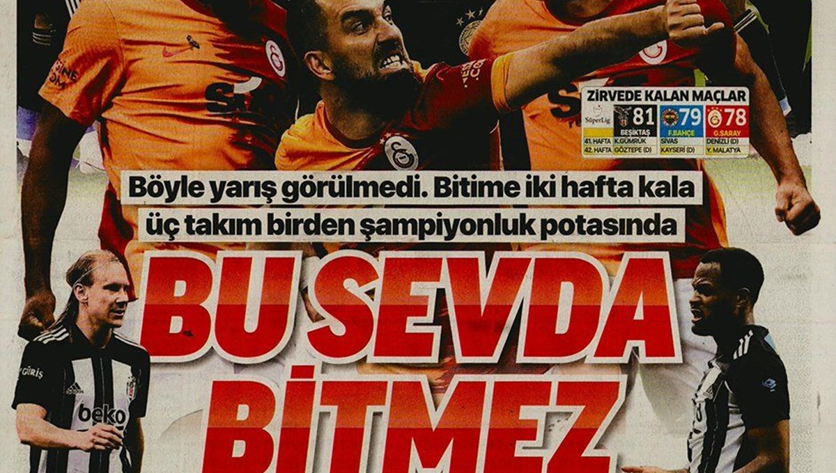 Günün spor manşetleri (9 Mayıs 2021)