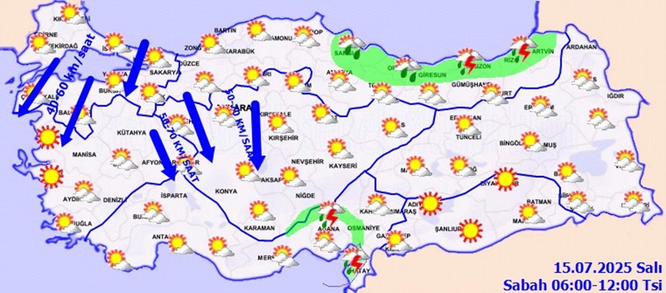Ülke genelinde sağanak yağışı uyarısı - 1