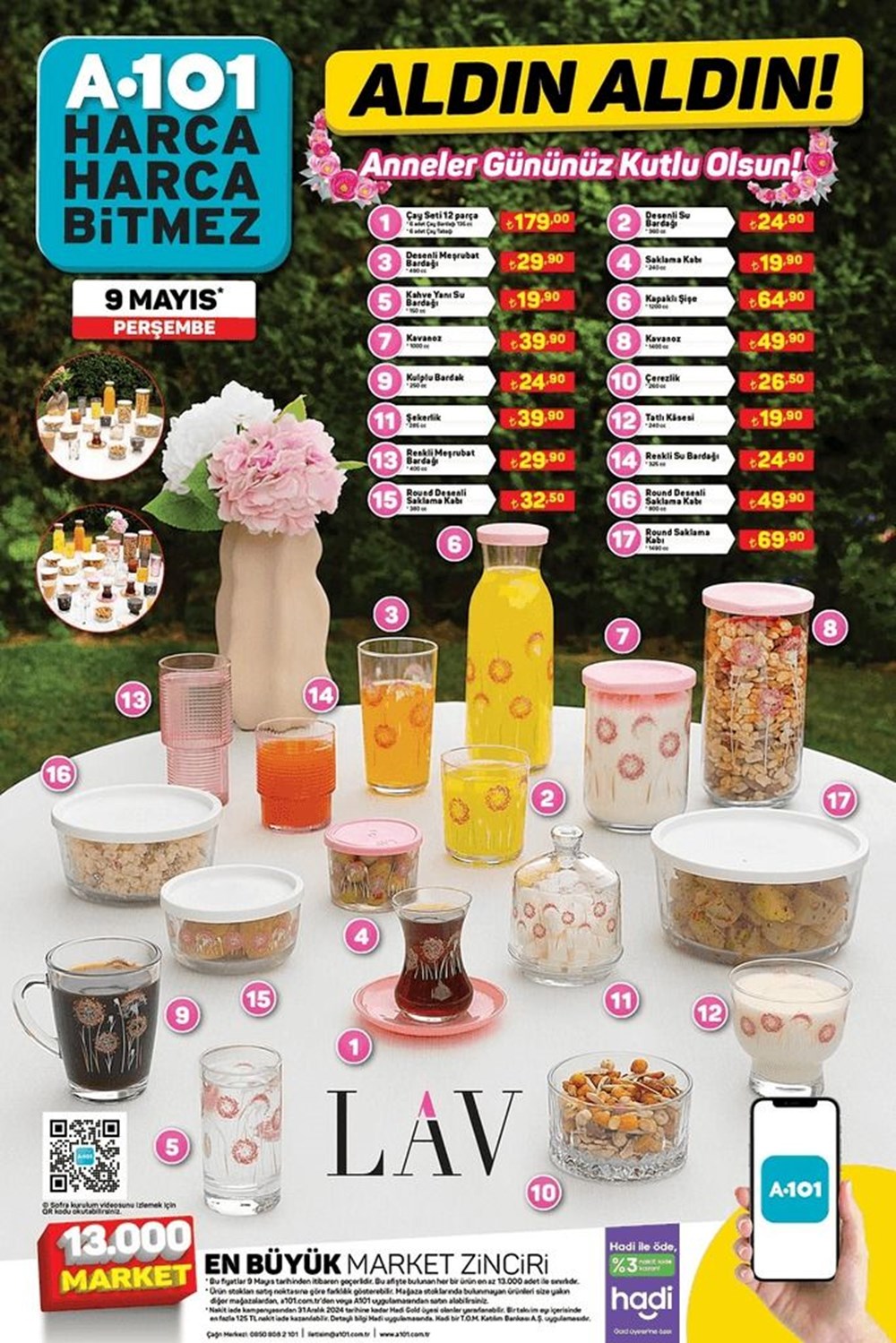 تركيا اليوم عروض وخصومات منوعة من سلسلة متاجر A101 هذا الأسبوع تخفيضات A101 الحالية 9 مايو 2024: منتجات مخفضة جديدة خاصة لهذا الأسبوع في سوق A101 - 16