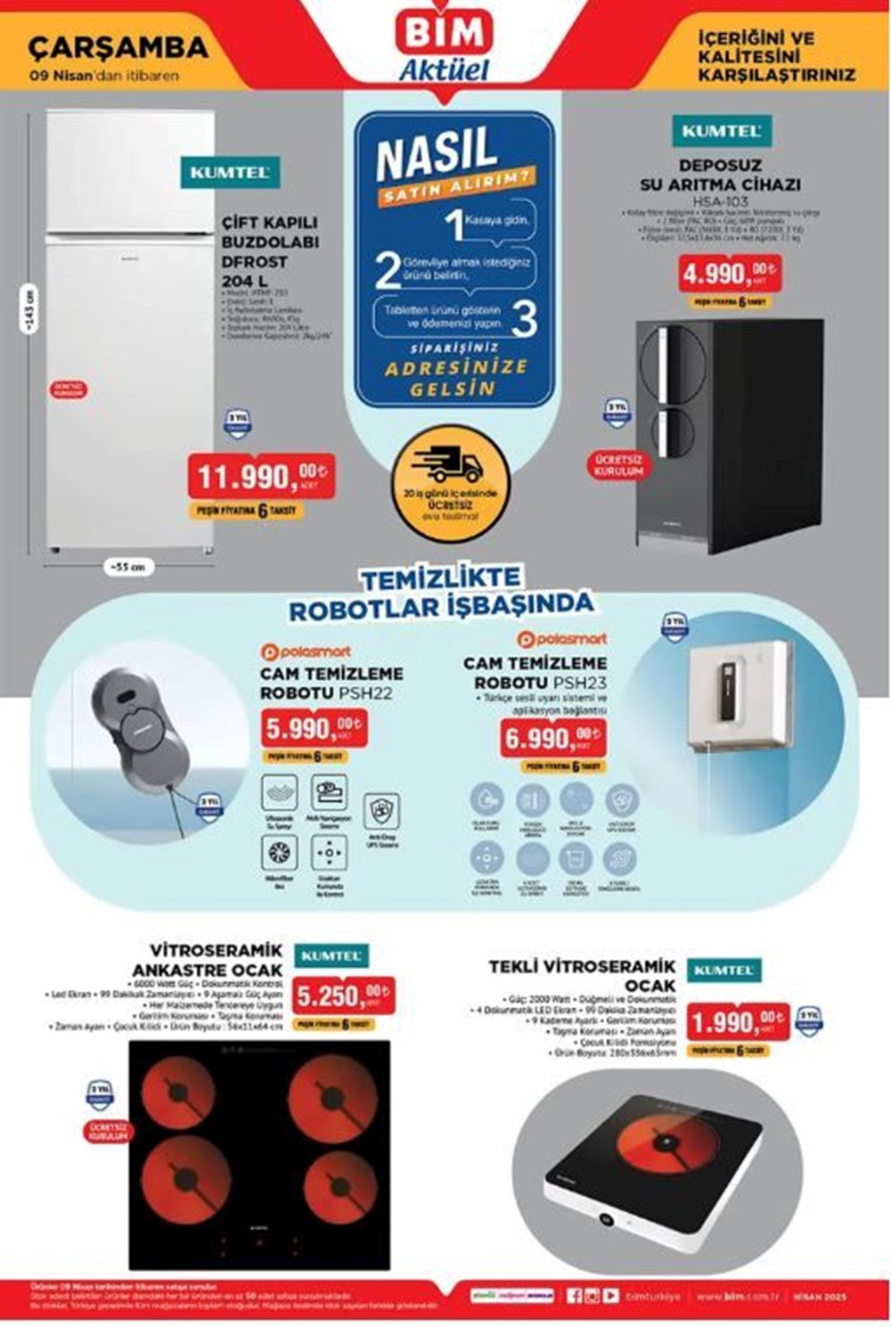 BİM Aktüel Kataloğu 8-11 Nisan yarın satışa çıkıyor: Yataklı koltuk çeşitleri, robot süpürge, masa ve valiz çeşitleri 75 A 3zpS e10WahoMpa1td0g