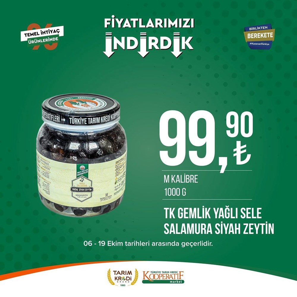 İNDİRİM BUGÜN BAŞLADI! Tarım Kredi Kooperatifi Market İndirim Kataloğu | Siirt Olay Haber Tarım Kredi Kooperatif Market ekim ayına özel yeni indirimli ürünler listesi: Yüzde 50 indirim bugün başlıyor (16 Ekim-2 Kasım 2023 Tarım Kredi Market indirimleri) - 91