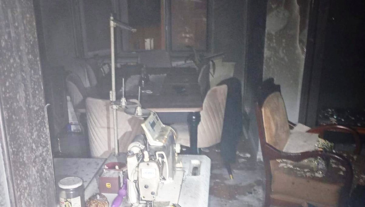 Çakmak gazı evi yaktı