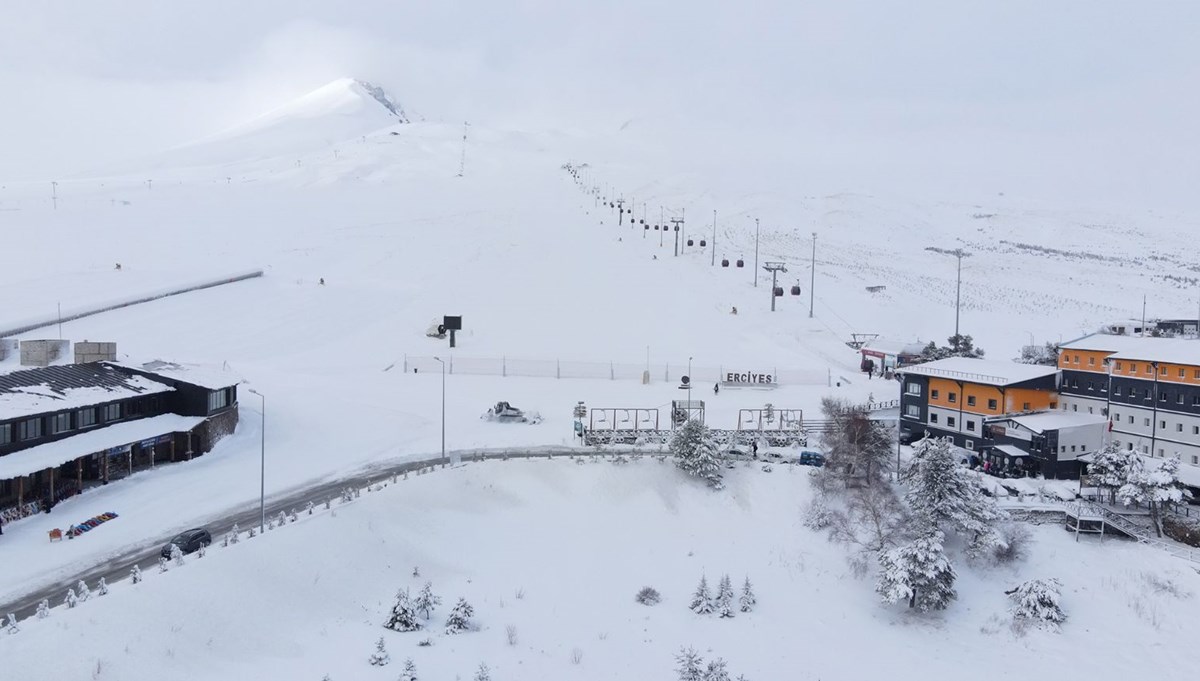 Erciyes'te kar kalınlığı 110 santimetreye ulaştı Erciyes'te kar kalınlığı 110 santimetreye ulaştı