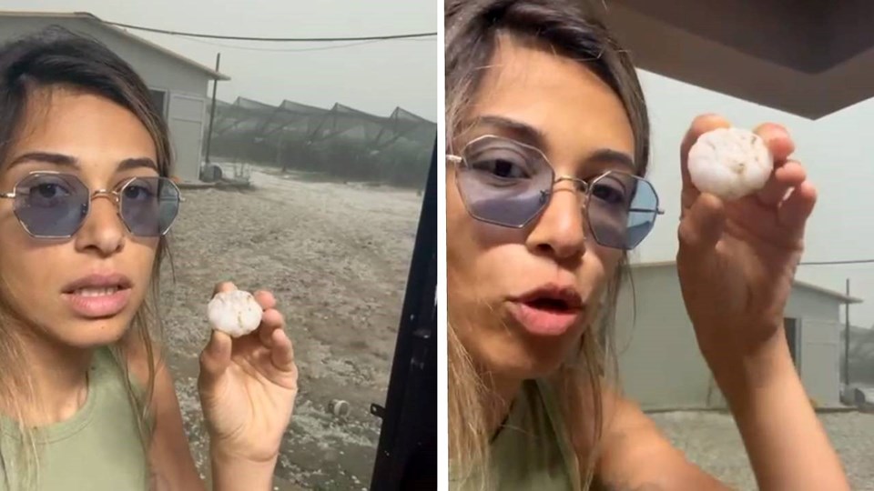 Antalya'yı dolu ve hortum vurdu, yaşanan durumu gözyaşlarıyla anlattı - 2