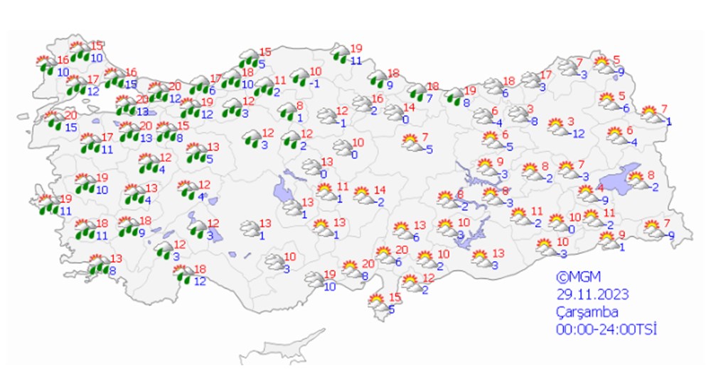 23 il için fırtına uyarısı (Bugün hava nasıl olacak?) - 15