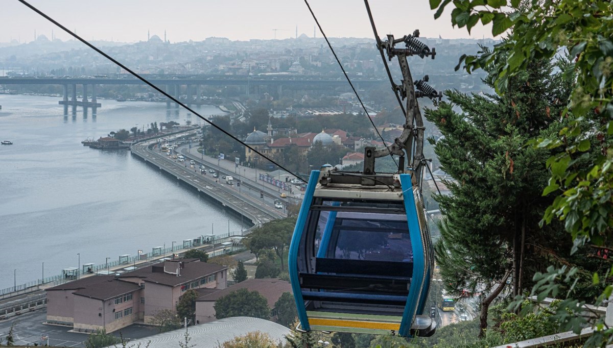 Eyüp-Piyer Loti Teleferik Hattı hava muhalefeti nedeniyle işletmeye kapatıldı