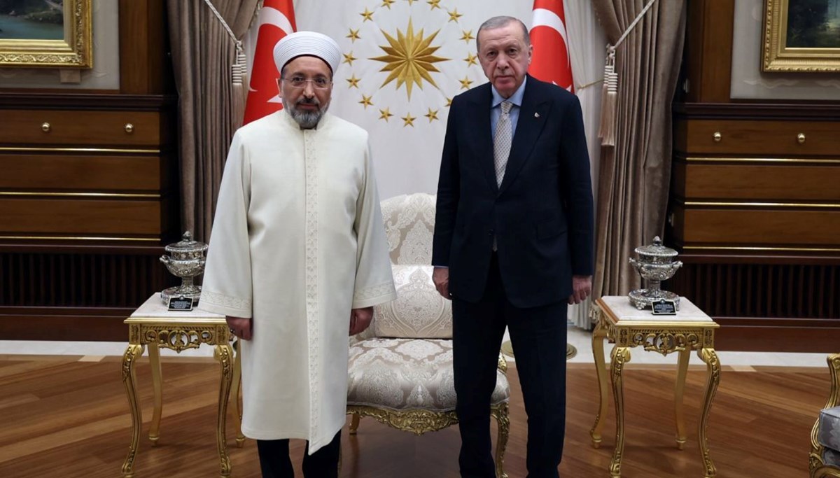 Erdoğan, Diyanet İşleri Başkanı Arpaguş'u kabul etti