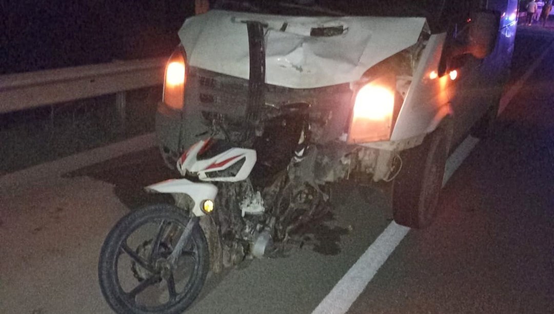 Gaziantep'te kamyonetin çarptığı motosikletli öldü