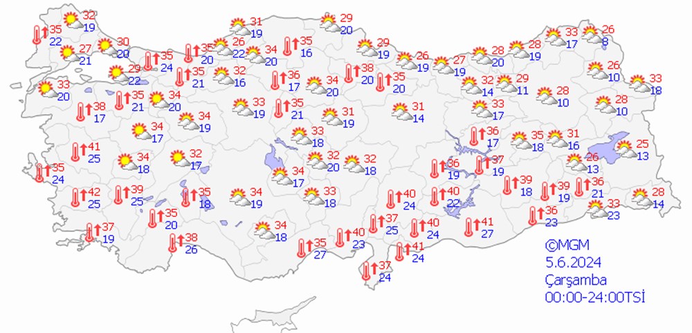 Sıcaklıklar 40 dereceyi geçecek: Bölge bölge hava durumu (Bugün hava nasıl olacak?) - 14