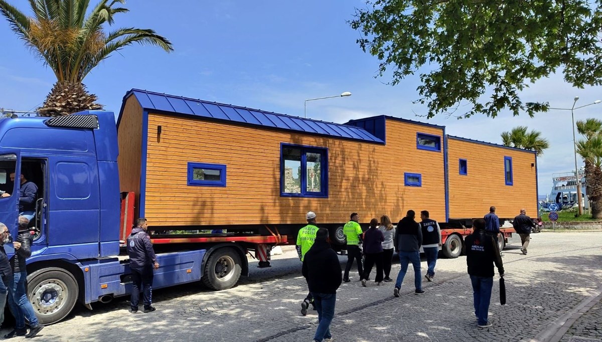 Bozcaada'da tiny house'lar yıkılıyor