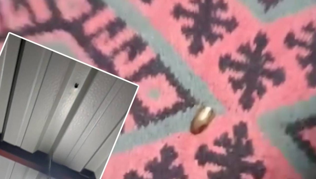 Yorgun mermi, çardağa isabet etti