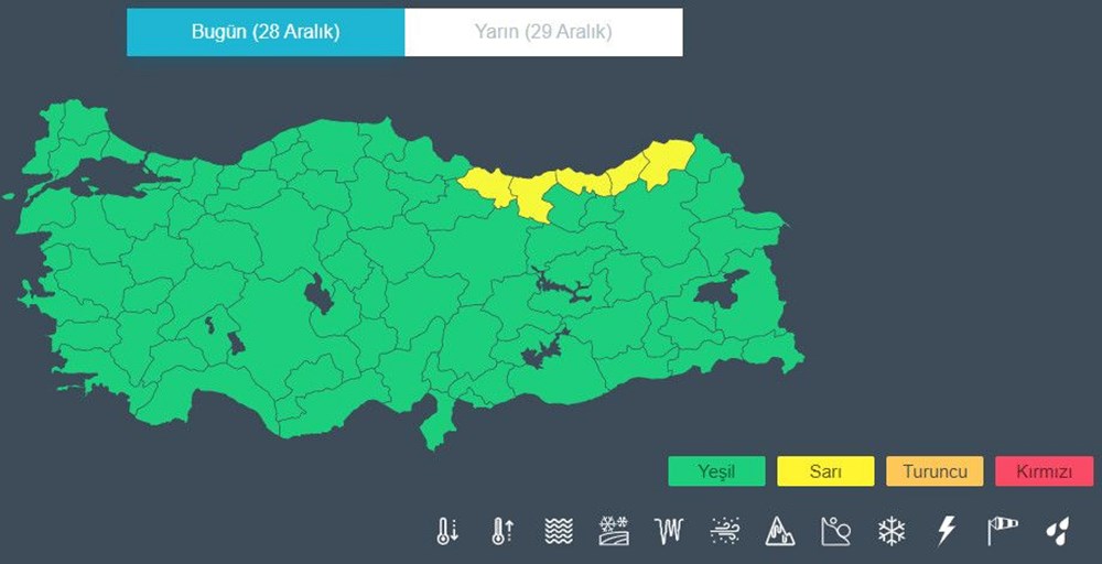 5 il için kuvvetli kar uyarısı (Meteoroloji'den 5 günlük hava durumu raporu) - 4