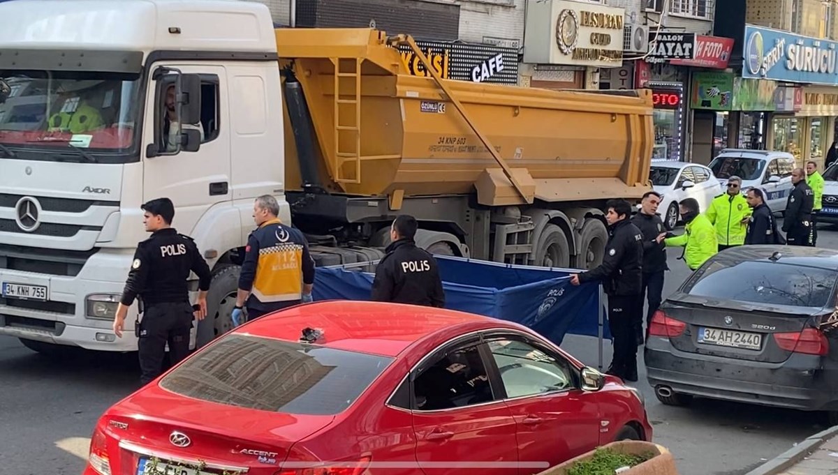 Hafriyat kamyonu can aldı Hafriyat kamyonu can aldı