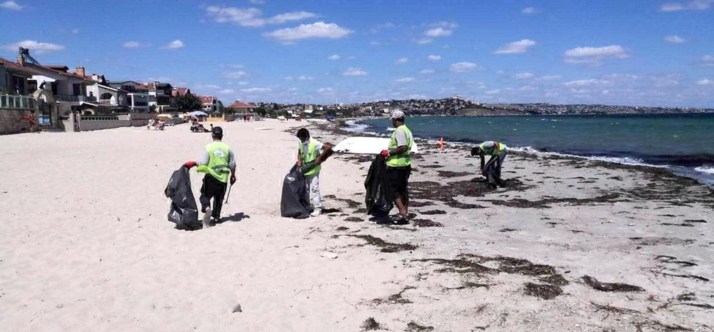 Tekirdağ'ın tatil beldesinde 500 ton çöp toplandı - 2