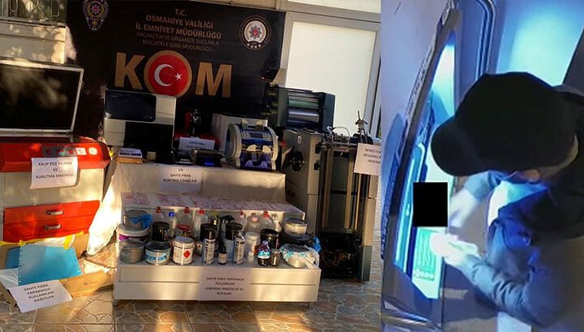 Osmaniye'de ATM'den geçen sahte para basan 3 kişi gözaltına alındı Osmaniye'de ATM'den geçen sahte para basan 3 kişi gözaltına alındı