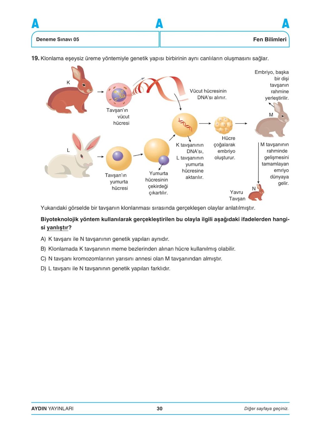 aydin yayinlari 8 sinif lgs deneme