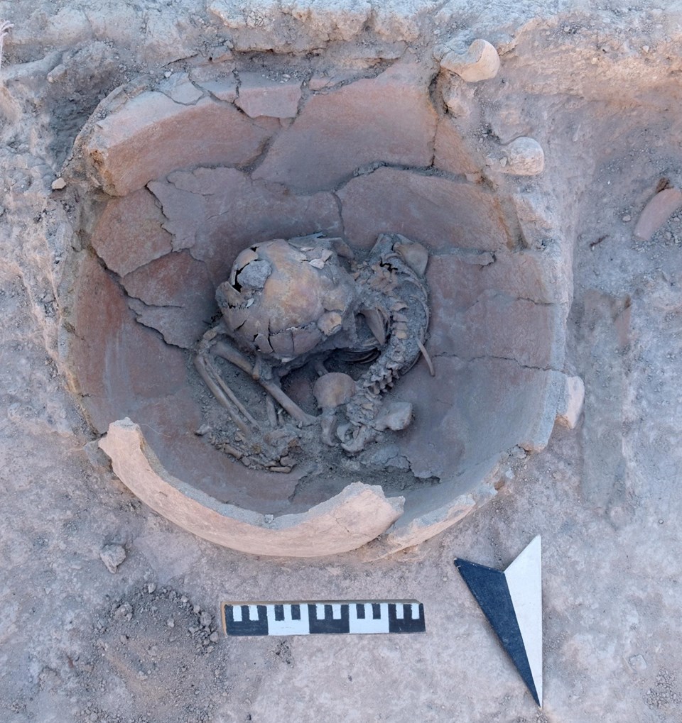 Arslantepe Höyüğü'nde MÖ 3600 yılından kalma 2 çocuk iskeleti bulundu - 1