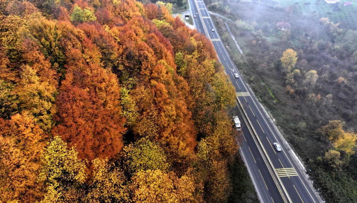 Bolu Dağı güzargahı eşsiz doğasıyla büyülüyor