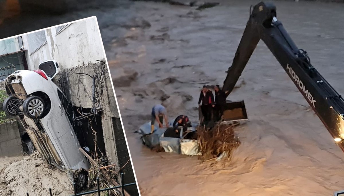 Osmaniye'de sel: Kayıp araçlardan 7'si bulundu