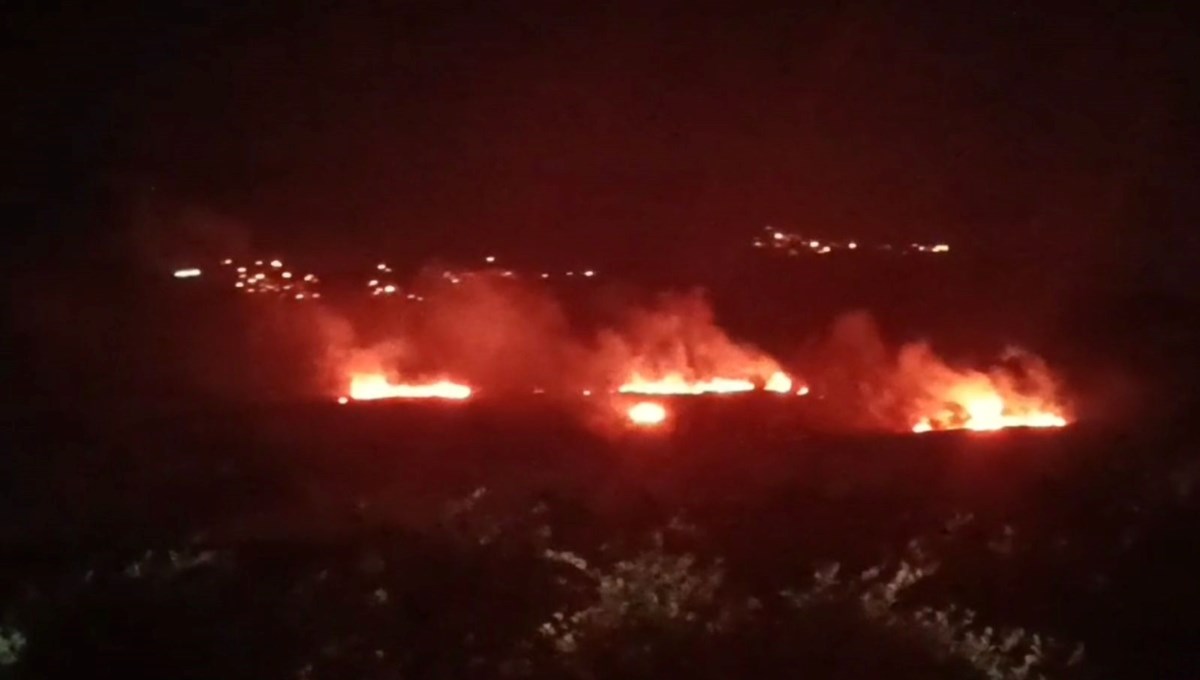 Hatay’da yangın paniği: Rüzgarın etkisiyle bir anda büyüdü