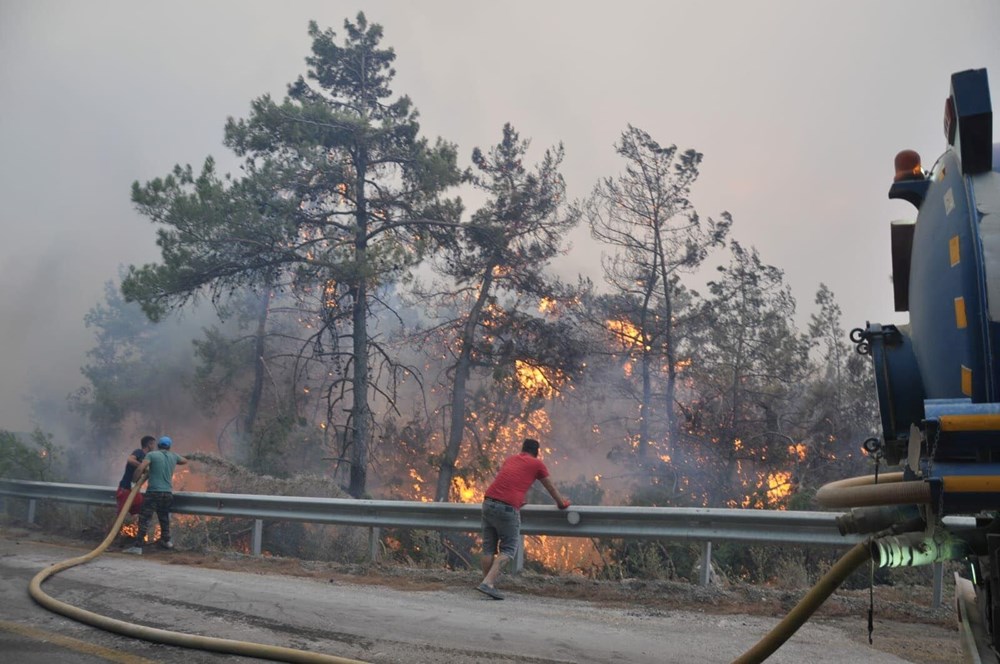 Muğla Datça''da orman yangını - 18