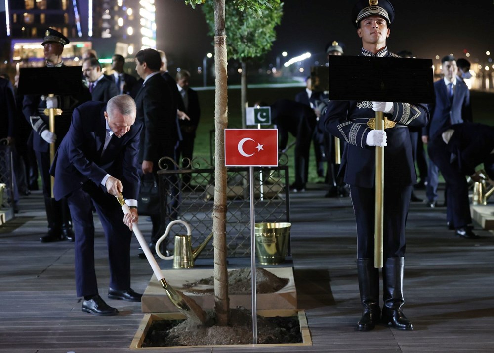 Cumhurbaşkanı Erdoğan Şanghay İşbirliği Örgütü Zirvesi için Özbekistan'da - 4