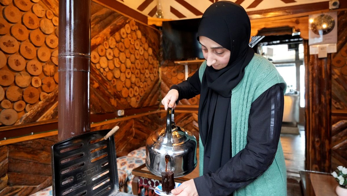 Kentin tek kadın çay ocağı işletmecisi: