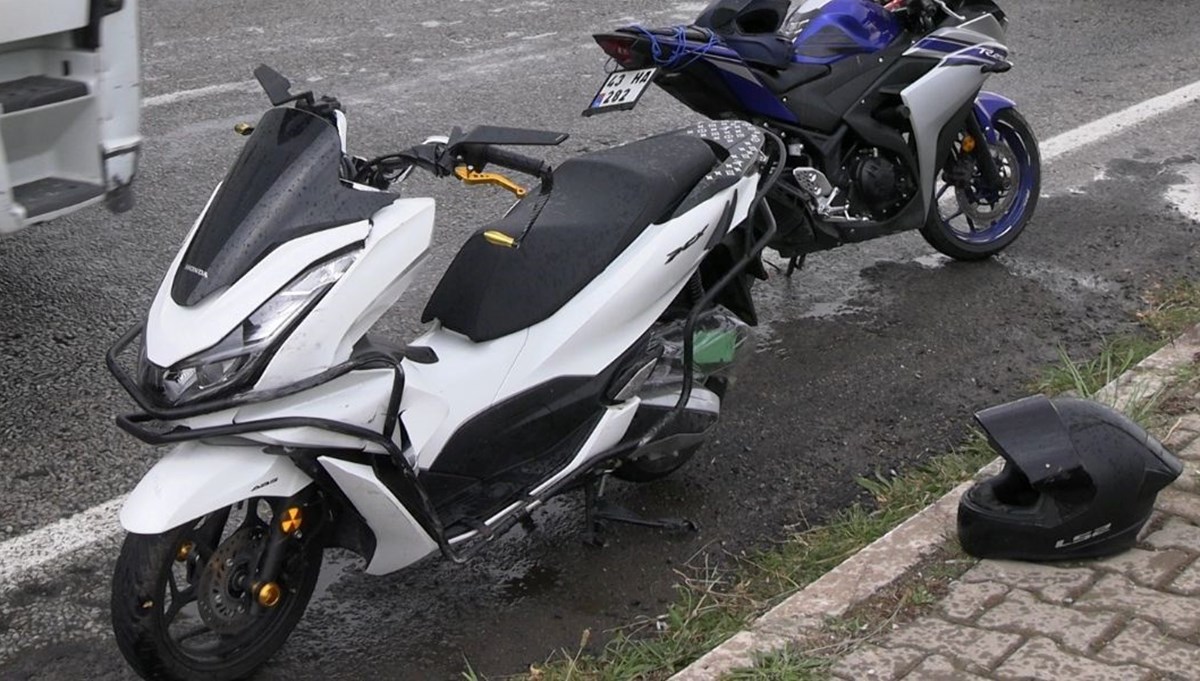 Motosiklet ile otomobil çarpıştı: Bir yaralı Motosiklet ile otomobil çarpıştı: Bir yaralı