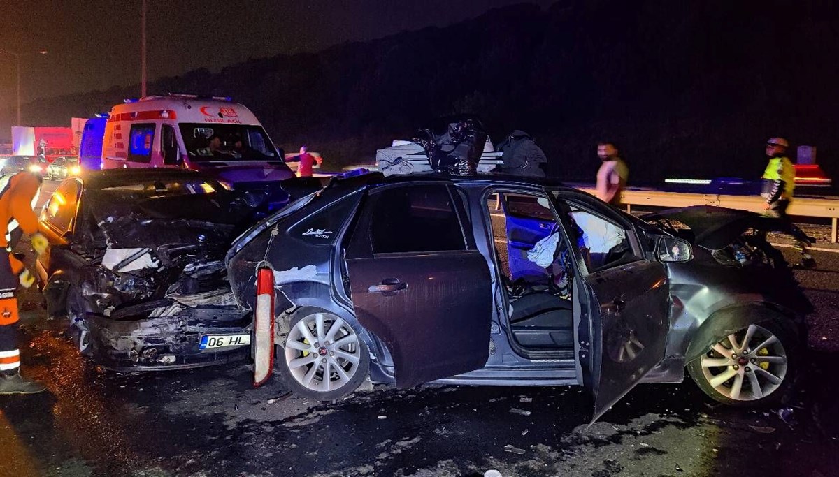 TEM'de zincirleme kaza TEM'de zincirleme kaza