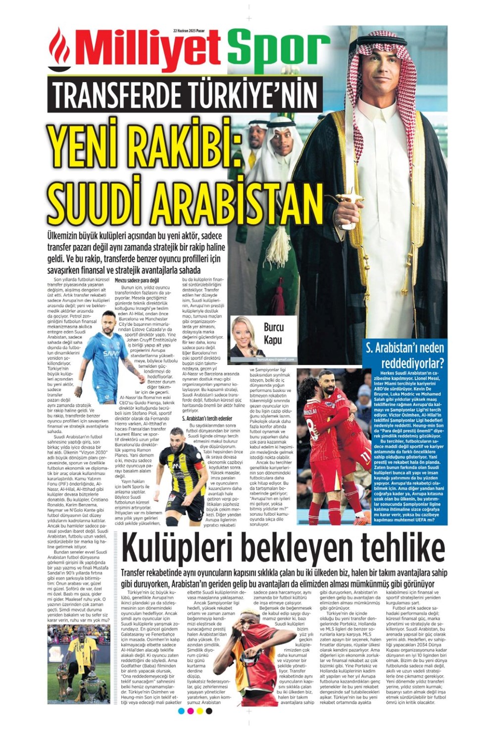 "Aday çok, imza yok" (22 Haziran 2025 spor manşetleri) - 10