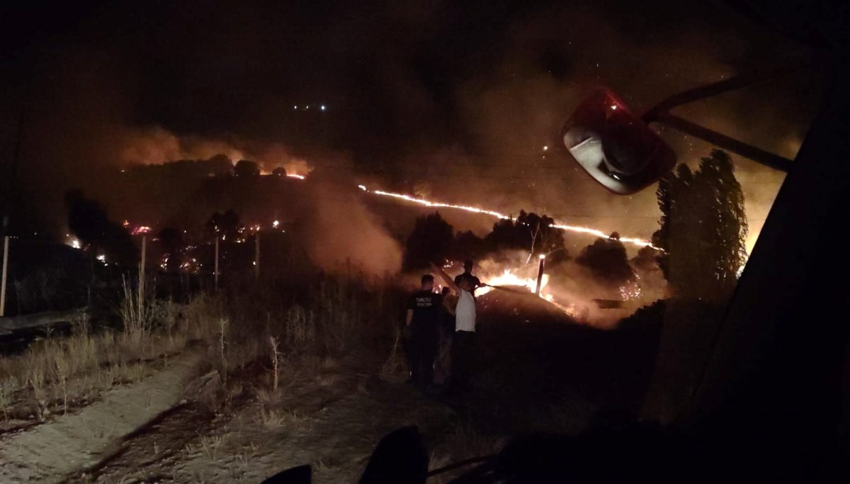 Tunceli’deki yangından 150 dönümlük alan etkilendi