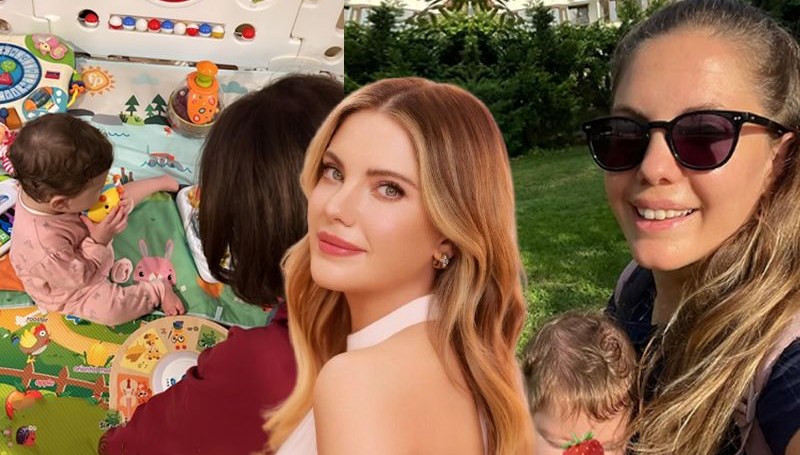 Şevval Sam'dan Eda Ece ve kızı Mina İpek'e ziyaret