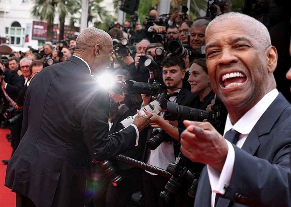 Kırmızı halıda hararetli tartışma | Denzel Washington çileden çıktı - 1