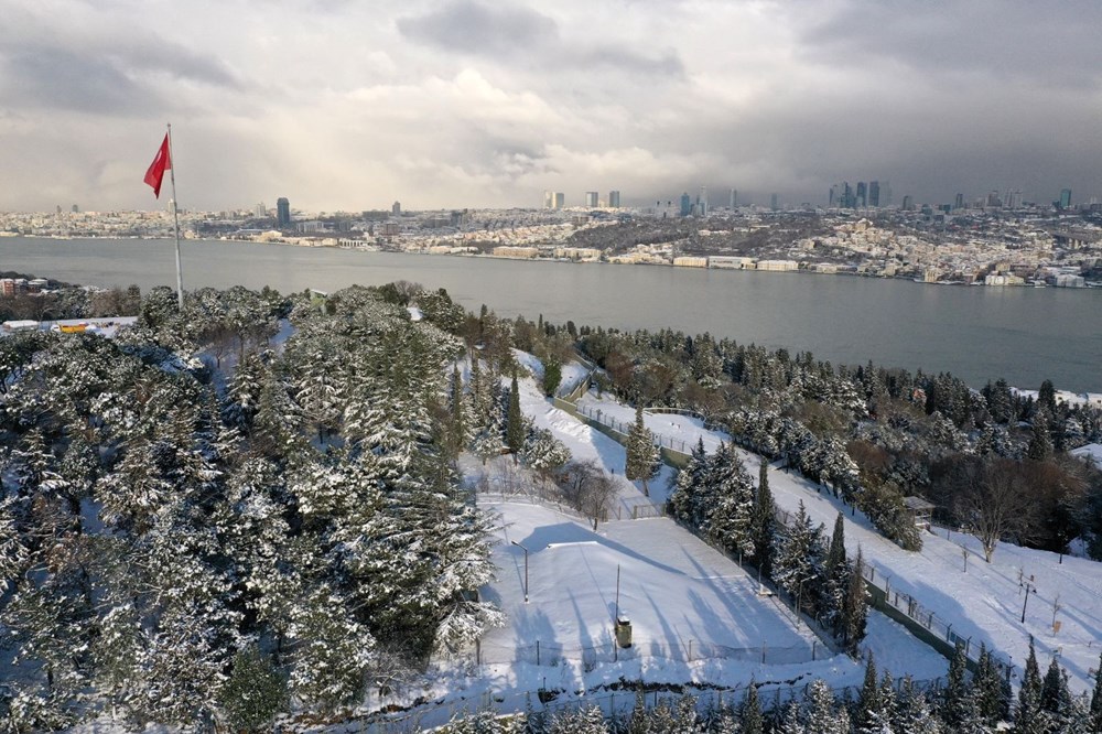 İstanbul'dan kartpostallık kar manzaraları - 13