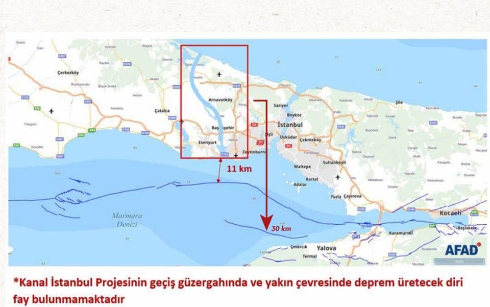 AFAD: Kanal İstanbul ve deprem ilişkisine atfedilen deprem tehlike ve riskleri doğru değil - 1