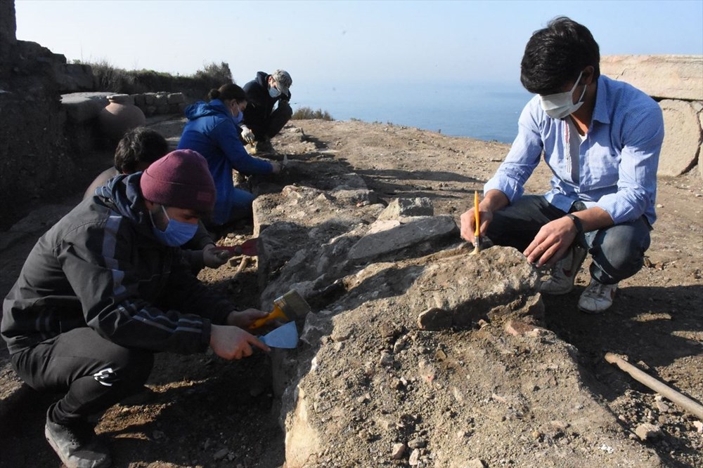 Tieion Antik Kenti'nde Friglere ait yazılar ile Dor başlıkları ortaya çıkarıldı - 11