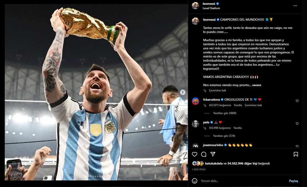 Lionel Messi sosyal medyada da rekor kırdı - 3