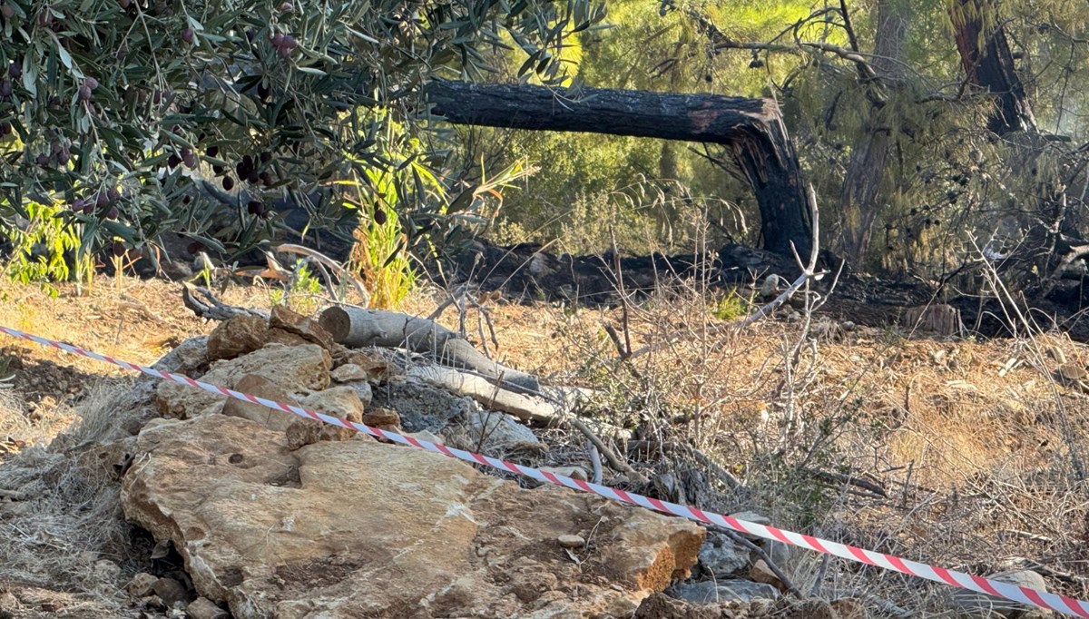 Alanya'da korku dolu anlar: Hava aracı ormanlık alana düştü