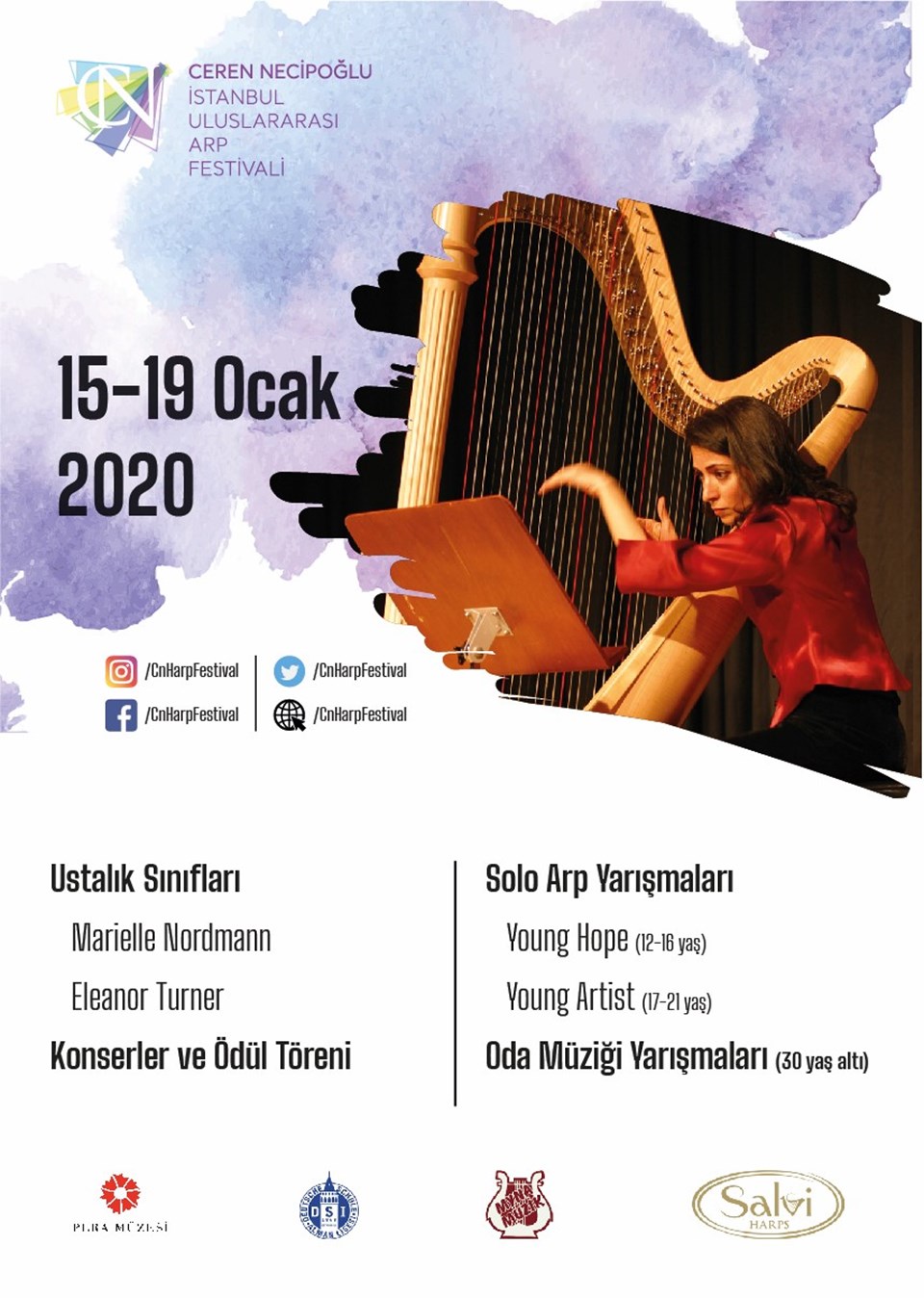 Uçak kazasında hayatını kaybeden arp sanatçısı Ceren Necipoğlu’nun anısına Ceren Necipoğlu İstanbul Uluslararası Arp Festivali düzenleniyor - 1