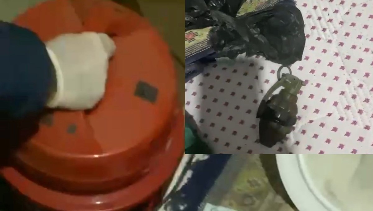 Elektrikli süpürgeden el bombası çıktı Elektrikli süpürgeden el bombası çıktı