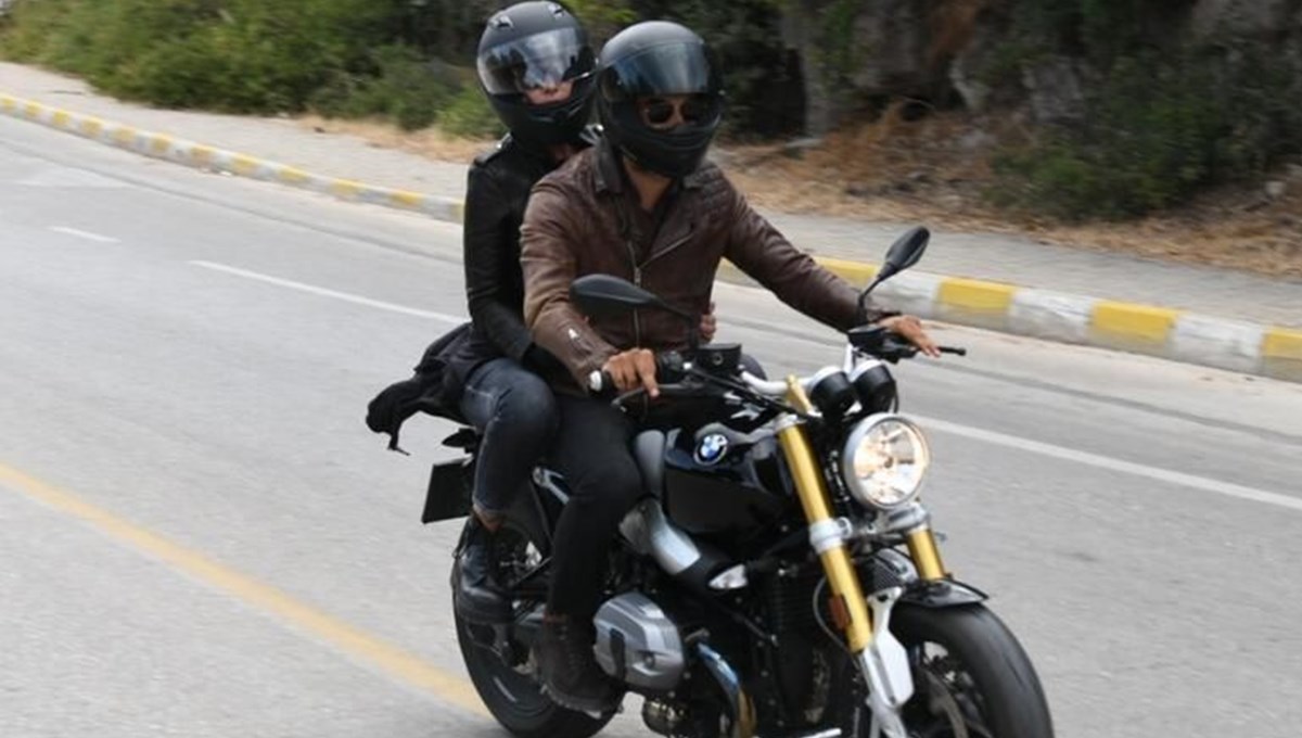 Sıla ile İlker Kaleli ilk kez birlikte görüntülendi: Motosikletle Bodrum turu