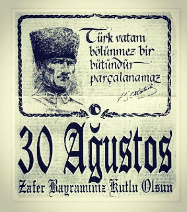 unlulerden 30 agustos zafer bayrami