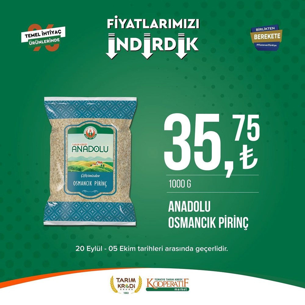 Tarım Kredi Kooperatif Market yeni indirimli ürünler listesi belli oldu: 51 üründe fırsat indirimi (27 Eylül-5 Ekim 2023 Tarım Kredi Market indirimleri) - 14